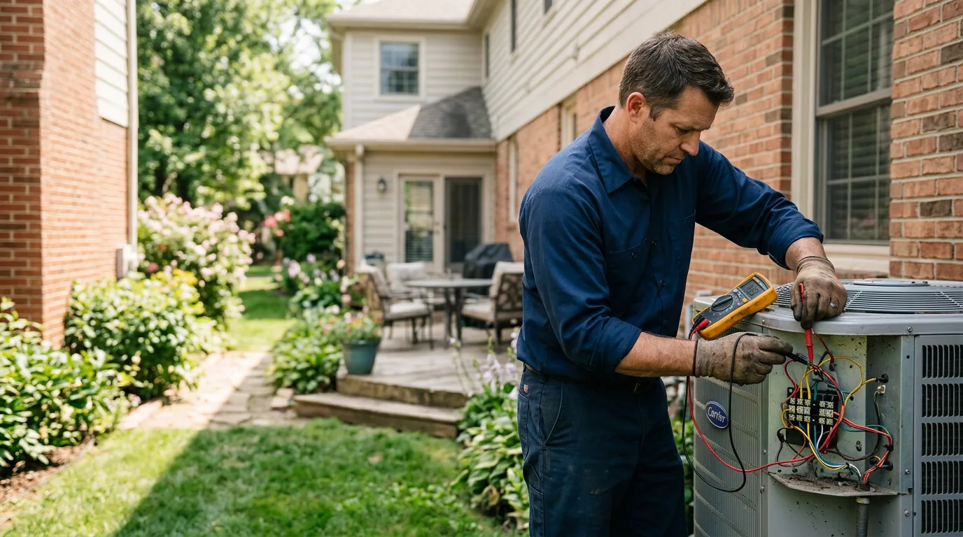 HVAC technician working near Tuttle, ND